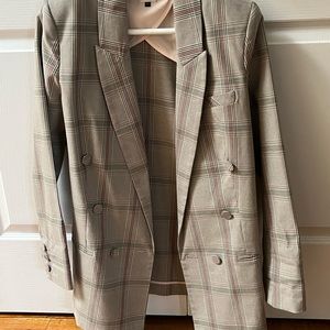 Cabi (US Size 8) ladies plaid  suit jacket. Worn twice.